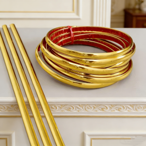 3M Gold Decoration Line PVC Self-adhesive Background Wall Edge Banding Strip Waterproof Frame Waist Line Furniture Sticker