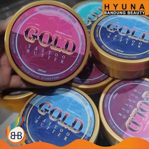 HBB NEW GOLD BUTTER TATTOO Pengganti Vaseline Saat Proses Tattoo - Butter Tato Anti Iritasi dan Inflamasi/Pembengkakan