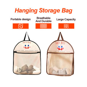 Breathable Wall Hanging Mesh Bag Large Capacity Underwear Sock Organizers Pockets Great Load Bearing Storage Bags