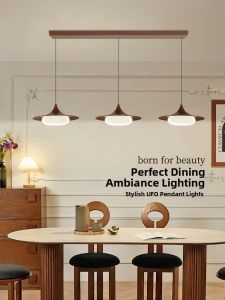 HONGPINAIJIA | Japanese Vintage Wood Zen Style Pendant Light for Restaurant Bar Table