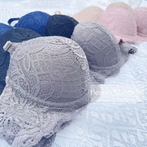 Lace Design Women's Underwear: Cup A Bra with Wire Support