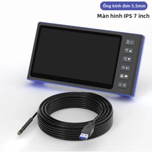 Màn Hình IPS 7  USB Camera Nội Soi Video Borescope Camera HD 1080P Tự Động Lấy Nét Đèn LED Chống Nước Với Ống Kính Đơn/kép/ba Ống Kính Để Kiểm Tra Ô Tô