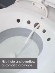 Sitz Bath Basin For Toilet Seat Portable Pregnant Basin Toilet Seat Besen Tangas Postpartum Hemorrhoid Perineum Soaking Care Hip Bath Tub Squat-Free
