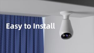 JOOAN Bulb CCTV Camera  WiFi Dual Band Wireless cctv security cameras 1080P IP Security Camera with Voice Control 360 Panorama Night Vision TF Card/Cloud Storage