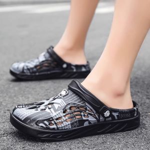 Large Size 48 Mens Sandals Slippers Outdoor Beach Shoes Anti-Slip Comfortable EVA Flat Heel Trendy Youth Korean Style Sandals