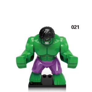 hot toys | Superhero building blocks Spider Man Venom Hulk and Red assembled doll toy anime characters birthday and Christmas gifts