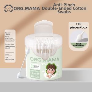 Dual-Tip Extra Fine Baby Cotton Swabs For Ears And Nose