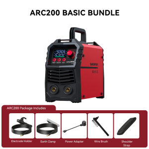 ARCCAPTAIN ARC200 Welding Machine Portable 200A 110V/220V IGBT Inverter MMA Lift TIG Heavy Duty Stick Welder Large LED Display Synergic Control Hot Start Arc Force Anti Stick