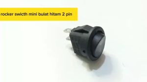 Rocker Switch MINI Bulat Hitam 2 Pin: Aksesoris Elektronik Berkualitas