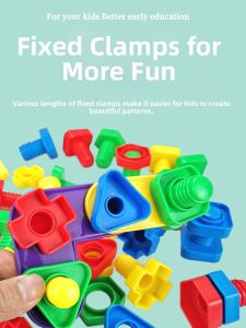 Educational Construction Set Screw Assembly Shape Matching Toy