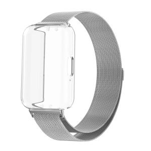 New Metal Strap For Samsung Galaxy Fit 3 Band With TPU Case Screen Protector Soft Film Replacement Milanese Magnetic Loop band
