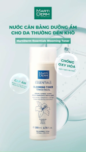 Nước Cân Bằng Làm Sạch Da MartiDerm Blooming Toner 200ml