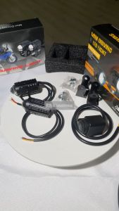 2PCS 60W Super Bright Mini Driving Light Set Led Lights Motorcycle Headlight 2 Color Car Dual Fisheye Lens Fog Spot Headlamp 2 Pcs