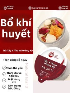 Natural Island | Trà Thảo Mộc Ấm Bụng Bổ Khí Huyết với Sâm Mỹ Hoàng Kỳ Hoa Hồng và Cao Da La