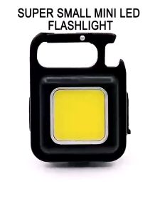 Senter Mini LED COB Gantungan Kunci Besi Lampu Kecil Keychain Camping Alumunium Cas USB Type-C