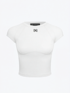 ANN ANDELMAN | New Slim Short Sleeve Retro Solid Round Neck T-Shirt