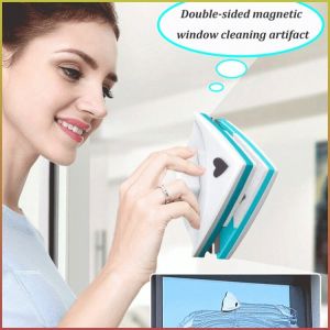 Window Cleaner High Magnetic Force Glass Scraper Indoor Operation Soft Material Strong Magnetic