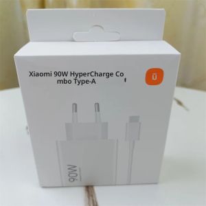 อะแดปเตอร์ชาร์จเร็ว Xiaomi 90W EU Turbo Charge 6A สาย Type C สำหรับ Mi 15 14 13 Ultra Pro POCO X7 X6 F7 F6 Pro Redmi K70E K80 Ultra