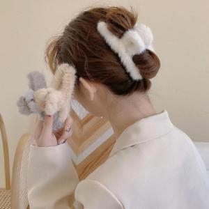 【♡Lovely girls house♡】กิ๊บติดผมผู้หญิงคลิปผมกรงเล็บกำมะหยี่สไตล์เกาหลีอารมณ์หรูหราเครื่องประดับผมฤดูใบไม้ร่วงฤดูหนาว