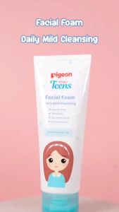 [ 100 ML ] PIGEON TEENS FACIAL FOAM DAILY MILD CLEANSING  FOR DRY TO NORMAL SKIN 100 ML