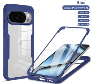 szhaiyu | 360 Full Body Screen Protector Transparent Phone Case for Google Pixel 10 9 Pro XL 10Pro XL PC+TPU+Acrylic Shockproof Cover