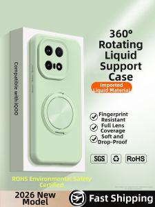 DAOWAIREN | Liquid Support Phone Case with Stand Full Body Shockproof Soft