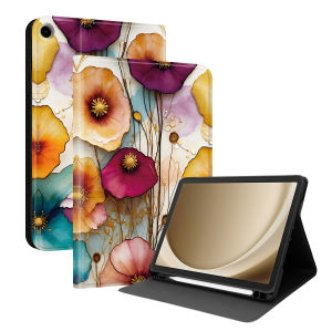Leather Case For Samsung Galaxy Tab A11 A9 + 8.7 A8 X200 Tablet Case Tab S6 S10 Lite S10 FE Plus 13.1 with Pencil Holder Cover