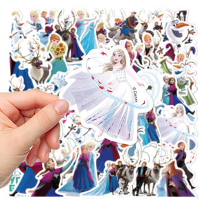50PCS Disney Frozen Olaf Cartoon Movie Stickers Waterproof Phone Laptop Luggage Guitar Notebook Decals Stickers Kids Toys