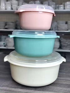 Bộ 3 Thố Nhựa Tròn Đựng Thực Phẩm 1600ml - 2600ml - 4500ml