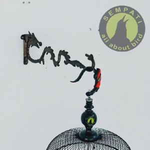 SEMPATI Gantungan Naga Chrome Batu Klasik Gantungan Tempel Dinding Tembok Sangkar Kandang Burung Murai Batu Lovebird Kotak Pleci Branjangan Cantolan Kandang Gantungan Rak Pot Bunga Tanaman Lampu Taman Lampion Serba Guna GTDNG