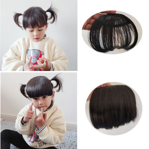 Baby Wig Front Bangs Air Little Girl Kids Princess Headdress Cute Realistic Hair Safety Hairclip