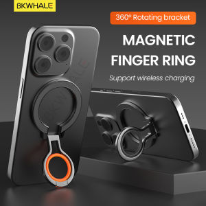 BKWHALE Magnetic Finger Ring Foldable stand Adjustable metal bracket Multi functional ring Grip
