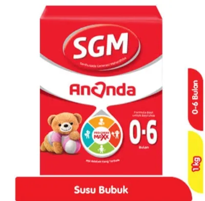 SGM Ananda Susu Bubuk 0-6 & 6-12 1kg SGM Explor 1+ vanilla & madu 900gram SGM Explor 3+ vanilla & madu 900gram