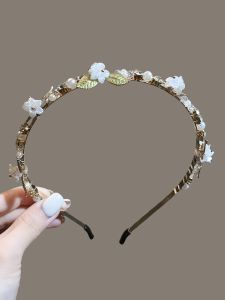 เครื่องประดับผมรูปดอกไม้ไข่มุกสไตล์หวานสำหรับผู้หญิง เครื่องประดับผมแบบหนีบผมสไตล์เกาหลี ชุดกันน้ำ ฤดูร้อน 2024 เครื่องประดับผมแบบอเนกประสงค์