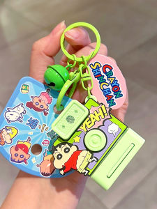 Keychain Cartoon Character Flash Kazama Kenji Anime Toy Gift Crayon Shinchan Plastic Material Creative Festival Supplies