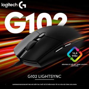 Chuột Chơi Game Không Dây Logitech G304 G102 12K Dpi 6 Nút Đèn RGB Cho LOL CS - Phiên Bản Có Dây