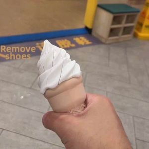 3D Printed Retractable Ice Cream Cone Shaped Stress Relief Toy