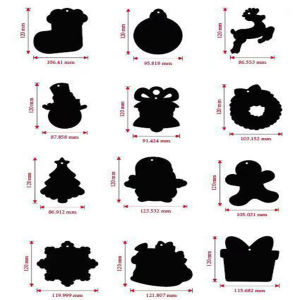 12pcs Christmas party gift magic rainbow scratch paper decorations suitable for holiday gifts classroom activities