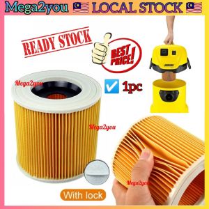 🔥LOCAL SELLER🔥 Compatible for Karcher Vacuum Cleaner HEPA Filter Cartridge Vacum Vacuum Hepa Filter Dust Bag Penapis Habuk Vakum Filter Replacement for Karcher MV2 WD2 MV3 WD3 Premium NT30 NT30/1 NT38 NT38/1 ME Classic SE4001 SE4002 WD3.200