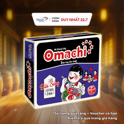 Thùng Mì Omachi Gói 80g - Thùng 30 Gói x 80g
