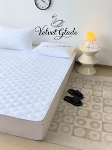 Velvet Glade Mattress Protector Cotton Topper Anti Mite Breathable With Elastic Band Queen/King Size