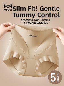 MiiOW | High-Waist Tummy Control 10A Anti-Bacterial Ice Silk Seamless Underwear