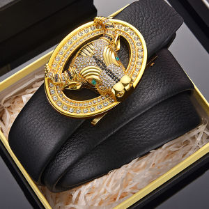 Mens Leather Automatic Buckle Belt