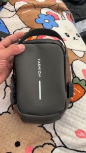 WENKENBAGS #119 KOREAN FASHION CHESTBAG AND CROSSBODY BAG LEATHER MATERIAL WITH ANTI-THEFT ANDADJUSTABLE STRAP