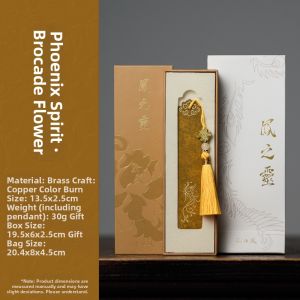 ZHANGXIAOFENG | Antique Handmade Custom Commemorative Brass Bookmark