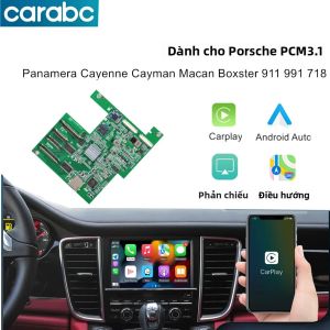 Hệ Thống CarPlay Không Dây Và Android Auto Cho Porsche PCM3.1 Panamera Cayenne Cayman Macan Boxster 911 991 718 Với Camera Lùi