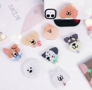 Griptok ปอมๆ โกลเด้น พูดเดิ้น ซามอย คอร์กี้ ดัมเมเชียน โอลอิงลิช การ์ตูนติดหลังมือถือ ดิจิทัล 1 ราคาที่ติดโทรศัพท์ รูปแบบ กริ๊บต็อกติดเคส