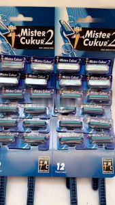 Klik-Beli PROMO 1 LEMBAR ISI 6 PCS Mister Cukur 2 Mata Pisau Cukuran Kumis Jenggot Men Disposable Razor