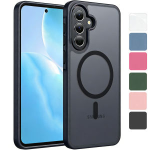 [Compatible with Magsafe] Slim Matte Translucent Hard PC Military Grade Shockproof Protection Case for Samsung Galaxy A37 A57 A27 A36 A56 A16 A26 A06 A55 A35 A25 A15