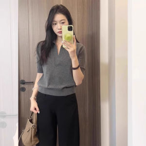 SHUQINGLAI | Áo Thun Tay Ngắn Thân Thiện Với Vai Cho Phụ Nữ Bé Nhỏ